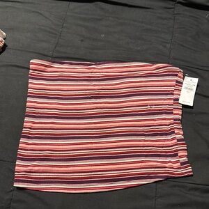 American Eagle Outfitters Asymmetrical Striped Skirt - Red, Pink, Purple
